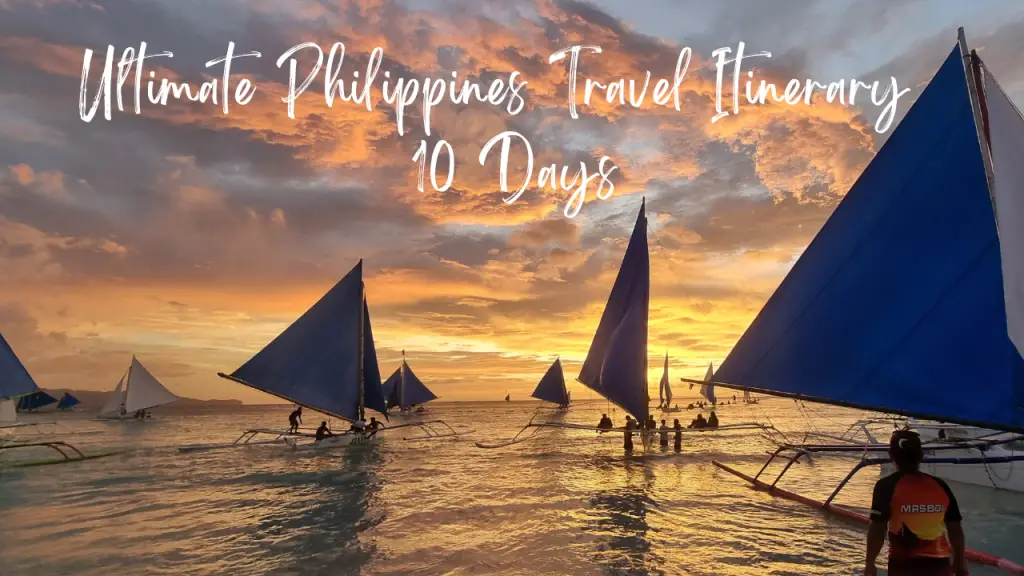 travel itinerary for philippines