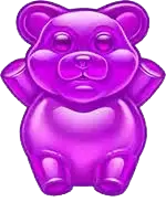 Purple gummy bear symbol